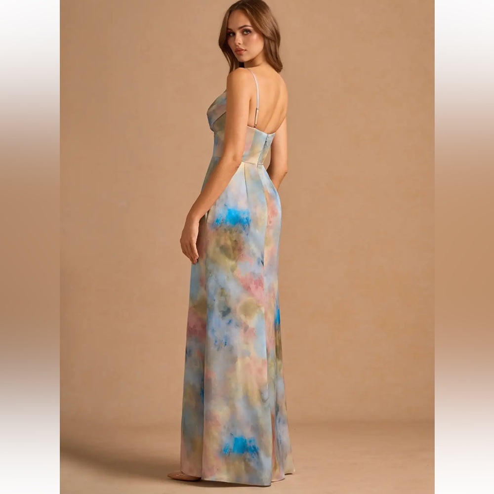 AZAZIE AIMEE WATERCOLOR MAXI GOWN - Picture 2 of 3
